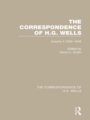 cover image of The Correspondence of H.G. Wells
